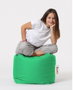 Atelier Del Sofa Square Pouf - Green